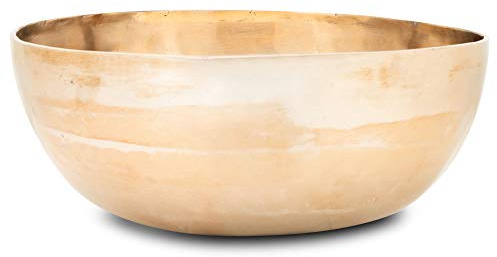 XDrum Cuenco Terapéutico Tonal C grande - afinado en tonalidad C - para Chakra Raíz (Muladhara) - Diámetro: aprox. 30 cm - Peso: aprox. 2800 g - aleación de bronce hecha a mano en India