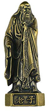 Lao Tzu Statue en cuivre Pur Lao Tzu Sculpture en Bronze décoration de la Maison Artisanat en Bronze