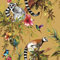 Lemur, Hummingbird, Floral Wallpaper Yellow Ochre/Multi - Holden 13050