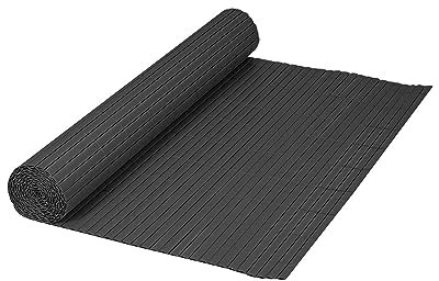 IlGruppone Canniccio bambù in PVC Frangivista Recinzione per Giardino Frangivento Balcone Terrazzo Resistente Raggi UV Intemperie Schermo Divisorio Paravento - Antracite - 150x300Cm