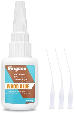 30g Anti-Yellowing Instant Strong Wood Glue for Bonding Oak, Walnut, Mahogany, Wooden Furniture, Crafts