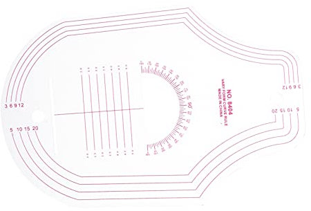VILLFUL Näh-lineal Zum Prüfen Von Kleidung Lineal Für Anzugplatten-herstellung Französisches Schneidelineal Patchwork-diy-lineal Robustes Lineal Aus Hochwertigem Material