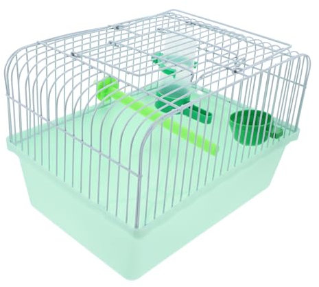 Happyyami tragbarer Vogelkäfig Vogeltransportbox breiter Vogelkäfig Kleiner Käfig für Vögel Haustierkäfig Reisekäfig für Papageien Kanarienkäfig Vogelkäfige Lovebird-Käfig Abs Light Green