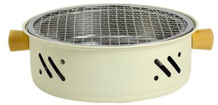 Pruojhw Barbecue de table portable - Barbecue de table portable au charbon de bois - Barbecue électrique - Sans fumée - Anti-adhésif - Pour la maison et la table