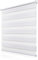 Doppelrollo Klemmfix ohne Bohren 85x180cm(BxH), Rollos für Fenster ohne Bohren Weiß, Duo Rollo Klemmrollo, Lichtdurchlässig & Sichtschutz,Fenster Rollo für Innen