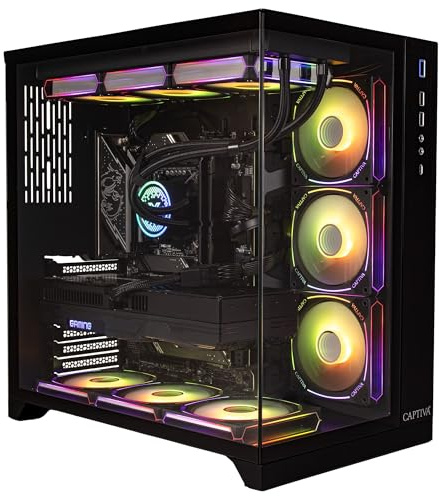 Captiva PC Highend Gaming R89-095 | AMD Ryzen 9 9900X | 64GB DDR5 RAM | NVIDIA GeForce RTX 5080 16GB | 2 TB SSD | Windows 11 Home