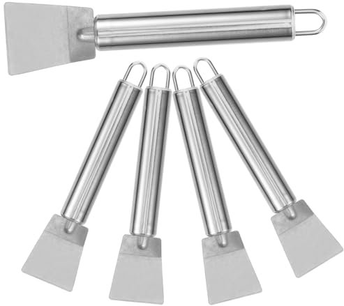 TOPPERFUN Pala de Hielo Inoxidable 5 Piezas Multifuncional para Limpieza de Congeladores y Cocinas Herramienta Efectiva para Quitar para Uso Doméstico
