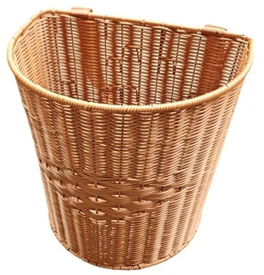 MagiDeal Cestino da zaino in rattan sintetico, fatto a mano, cesto per frutta, versatile, leggero, robusto, di grande capacità.