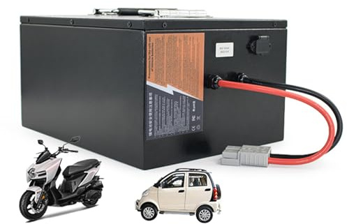 HJGHY 60v,80Ah, Batteria LiFePO4 per Moto da 60 V, batterie per accumulo di energia fotovoltaica da 60 V, 100 Ah, 80 Ah, 60 Ah, 40 Ah, per carrelli elevatori elettrici