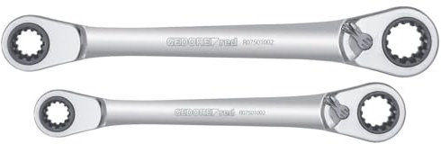 GEDORE - R07501002 RED Double Ring Ratchet Spanner Set 63sizes 2pcs