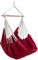 Eyepower XXL Hängesessel 185x130cm Hängestuhl bis 150 kg Baumwolle Hängesitz 2 Personen Hängematte Hängeschaukel Bordeaux Rot