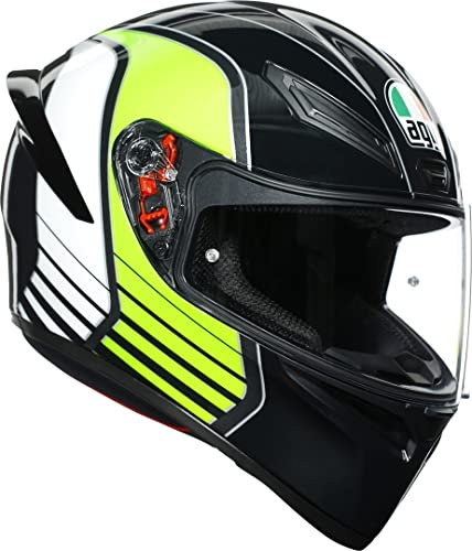 AGV CASCO K1 MULTI POWER GUNMETAL/WHITE/GREEN ML