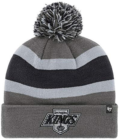 '47 Brand Los Angeles Kings NHL Charcoal Breakaway Cuff Knit Beany Hat One Size Mütze Forty Seven