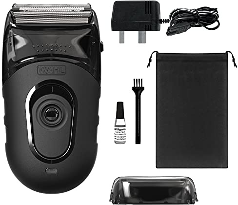 Wahl Li Compact Travel Shaver, Beard Shaver, Electric Shavers for Men, Washable Shaving Head, Easy Clean, Flex Foils, Close Cut, Small Shavers for Travelling