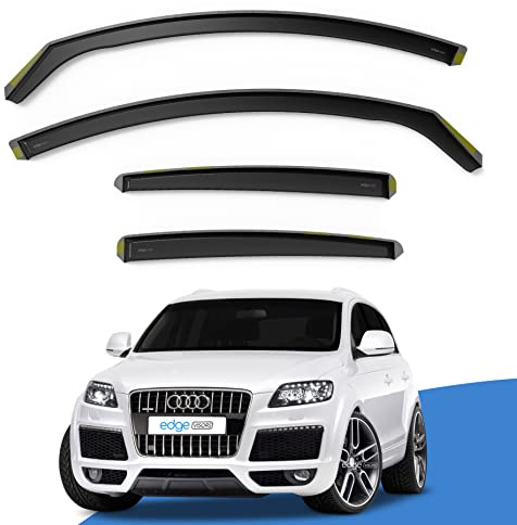 EdgeVisors Wind Deflectors for Audi Q7 MK1 Door 5 Door SUV 4pc Accessories | 4pc Set, In-Channel Rain Guards & Accessories