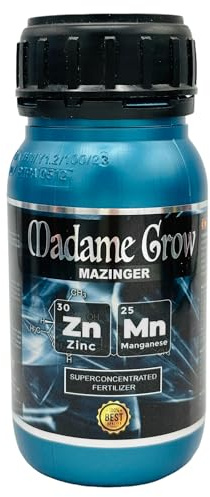 MADAME GROW - Organiskt gödselmedel - För att täcka växtbrister 420 - (250 ml) (ZINC- och MANGANESE-brist)