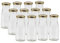 Vitrea 12 leere Glasflaschen Flaschen 150ml EPI mit Schraub-Deckel Gold zum selbst befüllen von Milchflaschen, Saftflaschen, Smoothie Flaschen TO43 0,15l