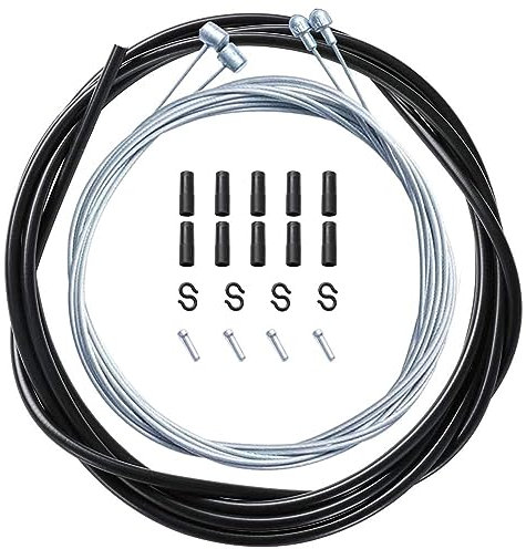 Fahrradbremskabel und Gehäuse, universelles Bremskabel -Kabel -Kit für Mountain MTB/Roadbike (Schwarz)