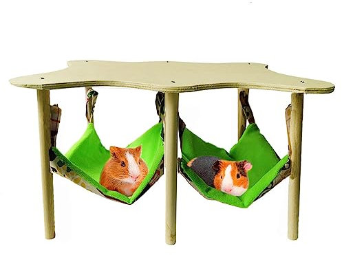 Whemyreat Meerschweinchen Hängematte,Warmes Plüsch Hängeschaukelbett,Doppelseitiges,Sicheres Hängehängebett Für Chinchilla Ratten,Hamster,Hasen,Frettchen,Die Sich Verstecken,15.7 x 11.8 x 9.5