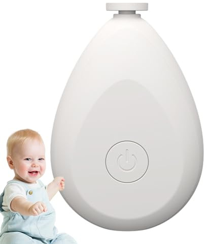 Elektrisk nagelklippare för, nagelklippare, babynagelklippare med 4 | sliphuvuden, babynagelklippare, nyfödd, småbarn, droppform, babynagelklippare, batteridriven nagelsax Uozonit