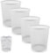 MUXHEL 4PCS Waste Paper Bin 12L Mesh Office Bin Metal Bedroom bin White Round Waste Paper Rubbish bins for Kitchen Home Offices Bedroom Dorm Rooms