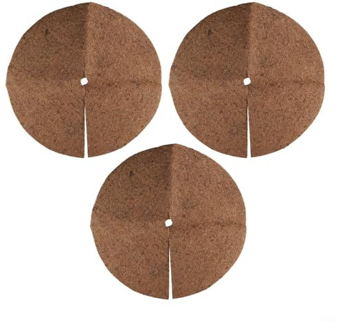 Coconut Mulching Discs, Plant Root Protection, Natural Coco Coir Fiber, Control (60CM)