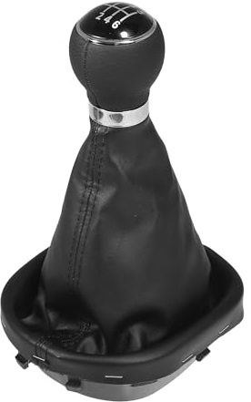 QUARKZMAN Pomello del cambio manuale a 6 marce con cuffia per VW Caddy II 2 MK2 2004-2009 e per VW Touran 2003-2010