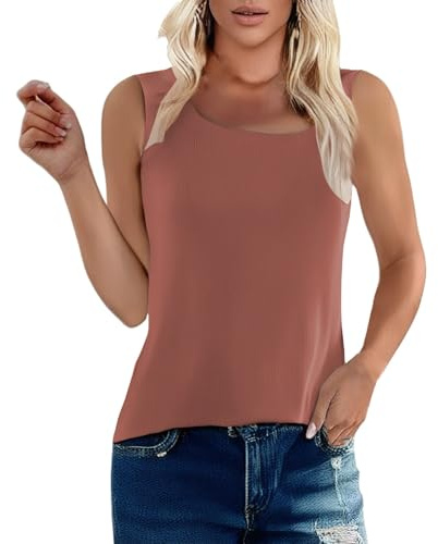 Generico Dam Undertröja Satin Undertröja - Tank Top Kvinnor Hängslen Smal Axelbandslinne Rygglös Enfärgad Mångsidig Sommar Stretch Sidenskjortor, Vattenmelon Röd, XXL