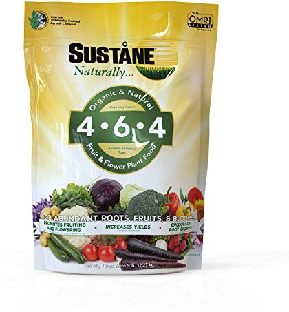 Sustane All Natural Flower and Vegetable Plant Food, 5-Pound