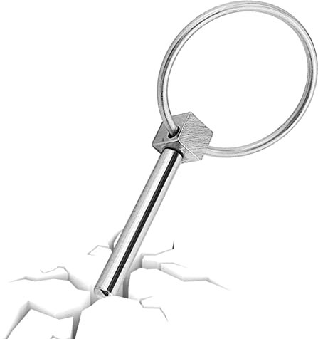 Niktule Broche à dégagement - Goupille Lynch Robuste en Acier Inoxydable 316,sécurité à Ressort goupille d'arrêt Boule matériel 4.5mm, Assortiment