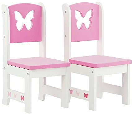 Emily Rose Doll Clothes 18 Inch Doll Kitchen Dining Chairs Accessories Furniture | 18 Doll 2 Chair Accessory Set | Fits 14-18 inch Dolls