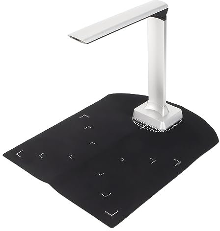 USB Dokumentenkamera, 12 MP, 3840 X 2880 Auflösung, A4 Dokumentenscanner mit Automatischer Korrektur und Kontinuierlicher Scanfunktion, für Fernunterricht