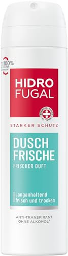 Hidrofugal DUSCH FRISCHE Spray, starker Antitranspirant Schutz gegen Achselnässe und Körpergeruch, Deo Spray ohne Ethylalkohol mit frischem Duft (150 ml)