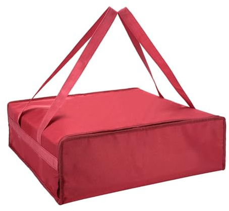 Yalin Grande borsa termica polistirene, riutilizzabile per spesa, 58,4 x 38,1 x 35,6 cm, rosso