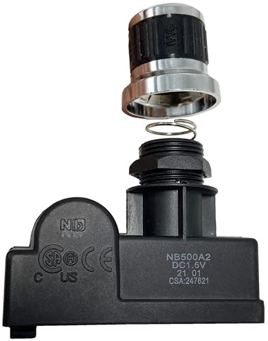 METER STAR 2 Uscite Accenditore a Scatto Elettronico, Generatore di Scintille per Griglia con Interruttore Tattile Rivestito in Cromo per Char-Broil, Kenmore Sears, Brinkmann, Broil-Mate, Broilmaster