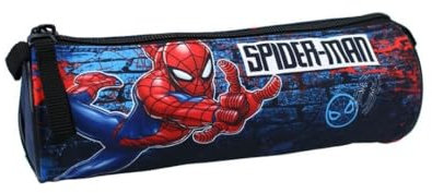 mybagstory - Federmäppchen für Jungen, Spiderman, Blau, Kinder, Schule, Grundschule, Kindergarten, Kindergarten, Federmäppchen, Jungen, Größe 21 cm