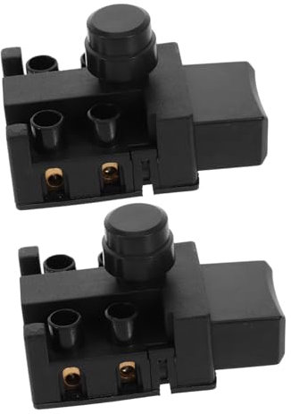 Milisten Interrupteur De Rechange Pour Tronçonneuse Électrique Lot De 2 Boutons Poussoirs Contrôle De Vitesse Outil Électrique Accessoires De Remplacement
