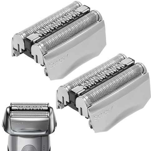 2 Stück 70S Scherkopf Serie 7, Elektrischer S7 Rasierkopf Kompatibel Mit Series 7, Scherkopf Ersatzscherteil Ersatzklingen Folienkopf Zubehör für S7 70s 790CC, 720, 750CC, 760CC