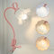 WLHONG Vintage Blume Tischlampe,Leselampe Bett,Vintage LED klemmlampe bett,3 Farbmodi,Leselampe kinder mit 360° Flexibel Schwanenhal,Geeignet für Schlafzimmer,Wohnzimmer,Büro,Wohnkultur(Rosa)