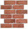 COMSTICKC 3D Wandpaneele Selbstklebend Steinoptik Rot, Hochwertige, 10 Stück, 3D Wandverkleidung Selbstklebend Ziegel Tapete 3D PVC Wandpaneele Innenwanddekoration,30x30 cm, Wasserdicht