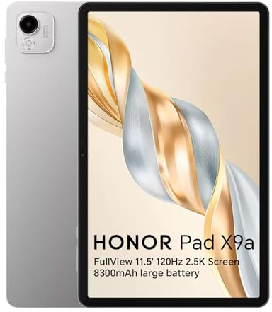 HONOR Pad X9a Tablet 6GB 128GB, LCD da 11,5 Pollici a 120Hz 2,5K, Piattaforma Mobile Snapdragon 685 4G, 8300mAh Batteria, Android 15, Google Service Wifi Tab, Grigio