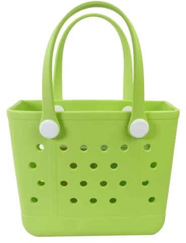 Addoklm Lightweight Extra large Rubber Beach Bag Small mini Tote Bag for Gym Waterproof medium Open Handbag for Pool Sports