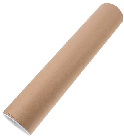 NOLITOY Tubo in Cartone Kraft Rigido per Protezione Poster da Disegno e Opere d'Arte Astuccio per Documenti e Materiali Creativi