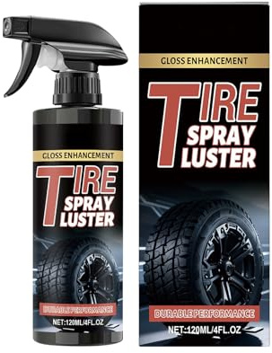 Spray Lucidante Per Pneumatici | Detergente Lucidante Per Cerchi Da 120 Ml | Spray Dettagliante Per Pneumatici,Per Offroad, Casa, Esterno, Auto, Veicolo, Automotive, Veicolo Ricreativo, Urbano,