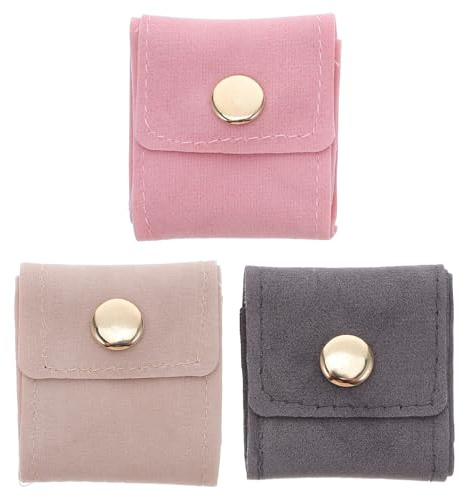 TOPPERFUN Bolsa Organizadora Portátil para Collares y Pendientes de Pu Cuero 4 Compartimentos Independientes para Almacenamiento y Acceso Rápido en Viajes