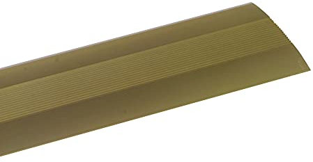 Amig - Tapajuntas Modelo 3 - Adhesivo - Perfil de unión para suelos - Tira de transición -Color Oro - Medidas 820 mm x 4mm x 0,5mm