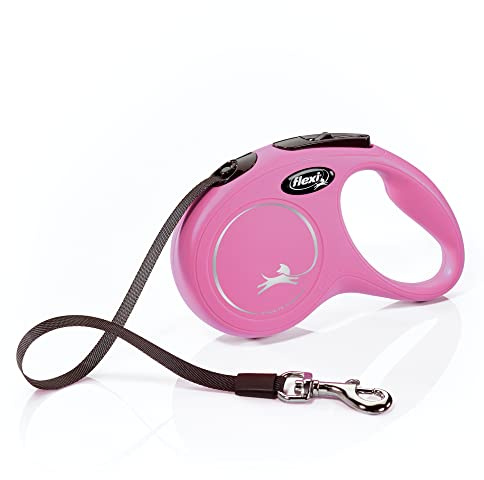 FLEXI® Classic Tape Retractable Dog Leash, Small, 16 ft - Pink