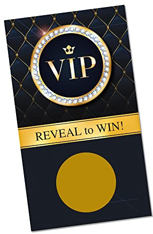 PROMO PRINTING GROUP, INC. VIP Scratch Off Cards 1 - (30 Cards) - Scratch Off Tickets