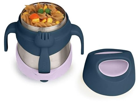 b.box Insulated Food Jar | Easy Open Container for Toddlers | Double Wall Stainless Steel, Keeps Food Cold up to 7hrs, Warm up to 5hrs | 335ml/11
