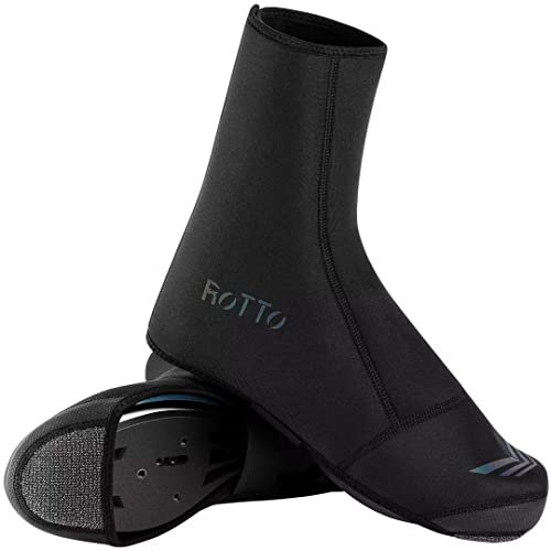 ROTTO Überschuhe Fahrrad Winter Shoecover Unisex Kälteschutz Wasserdicht für Radsport Rennrad MTB